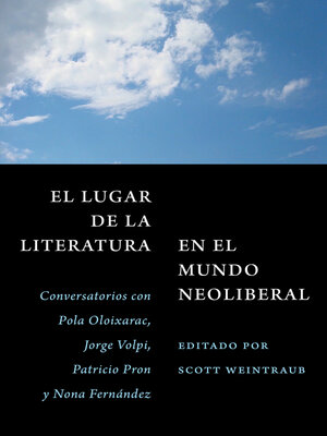 cover image of El lugar de la literatura en el mundo neoliberal